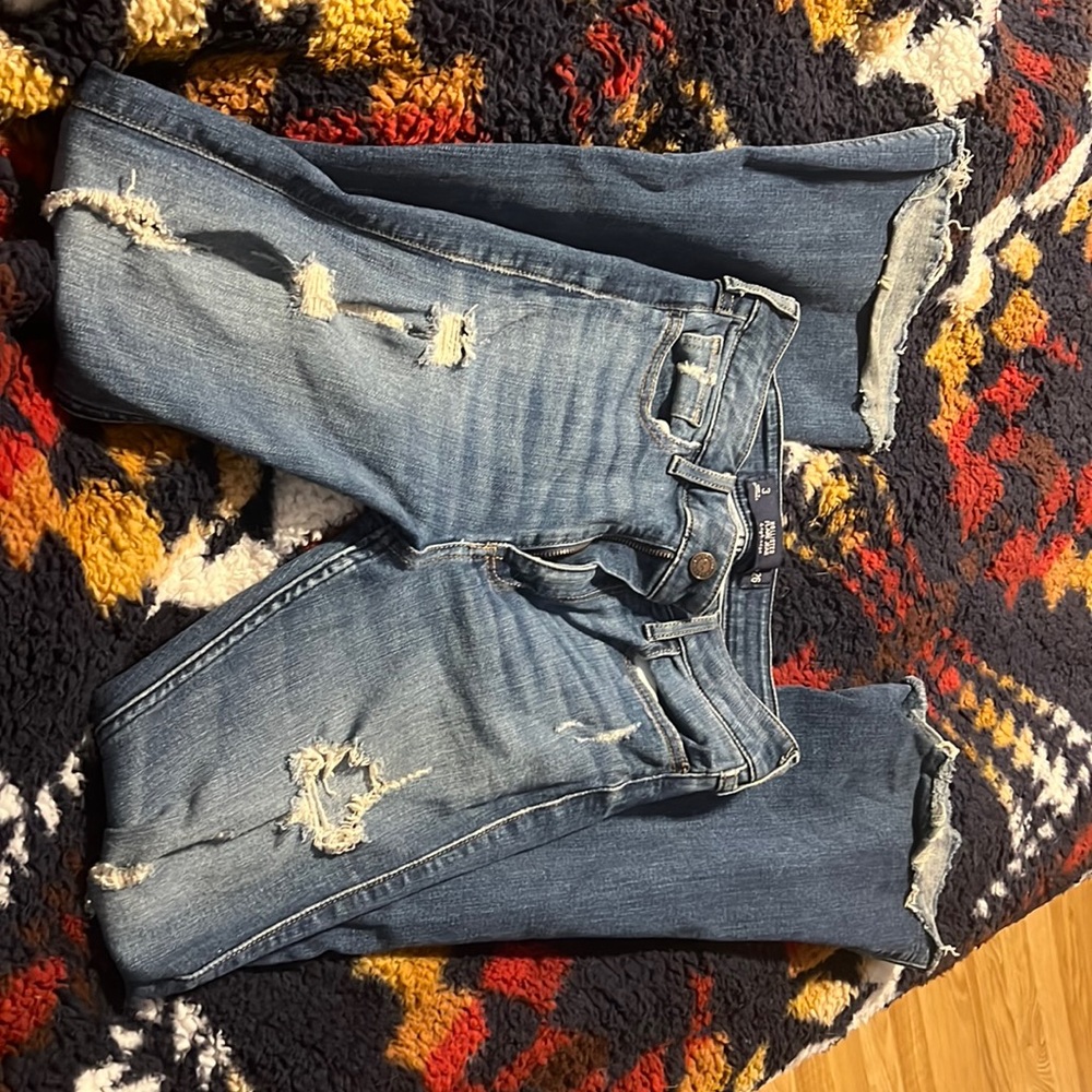 hollister flare jeans high waisted